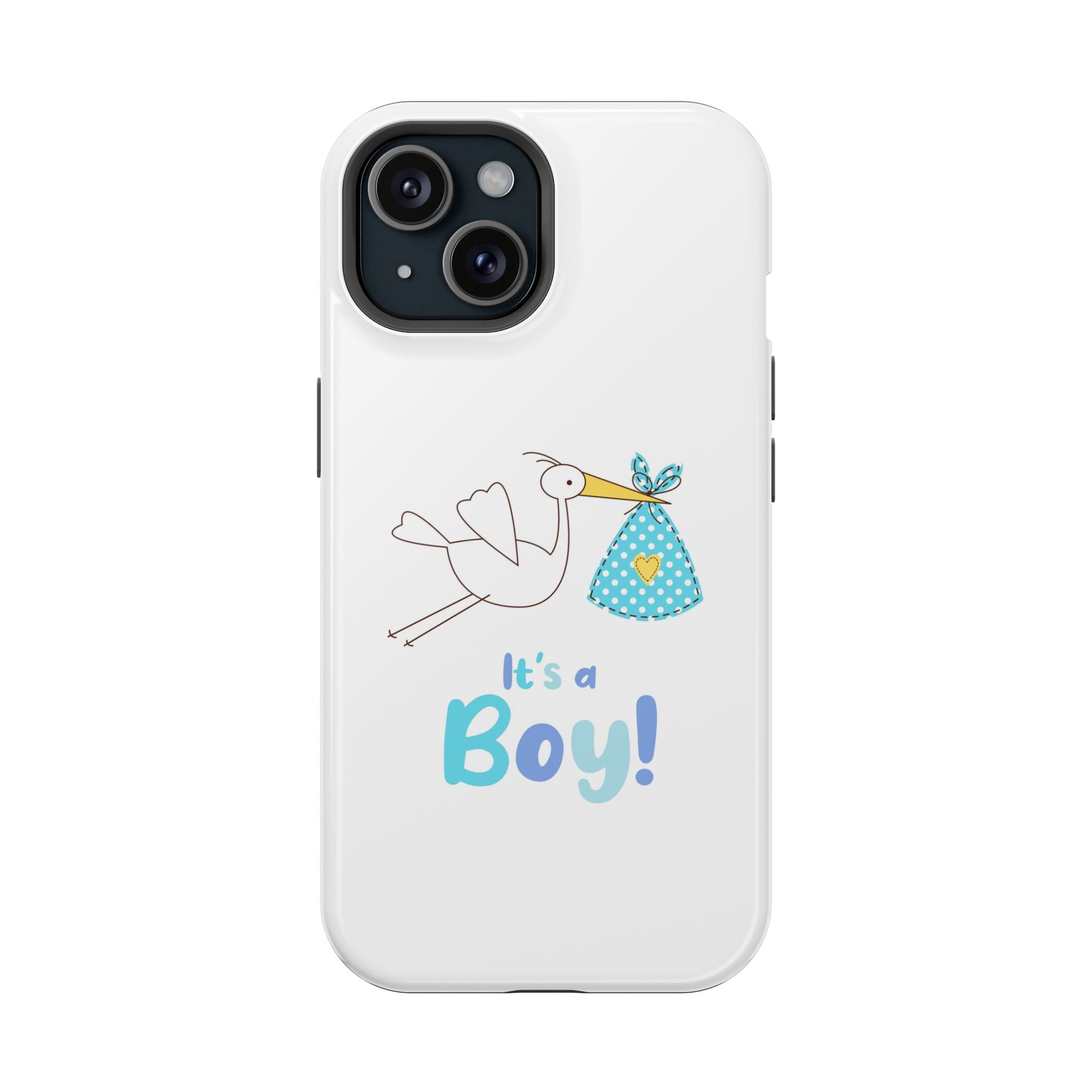 Stork 'It's a Boy' Phone Case | Impact-Resistant Case