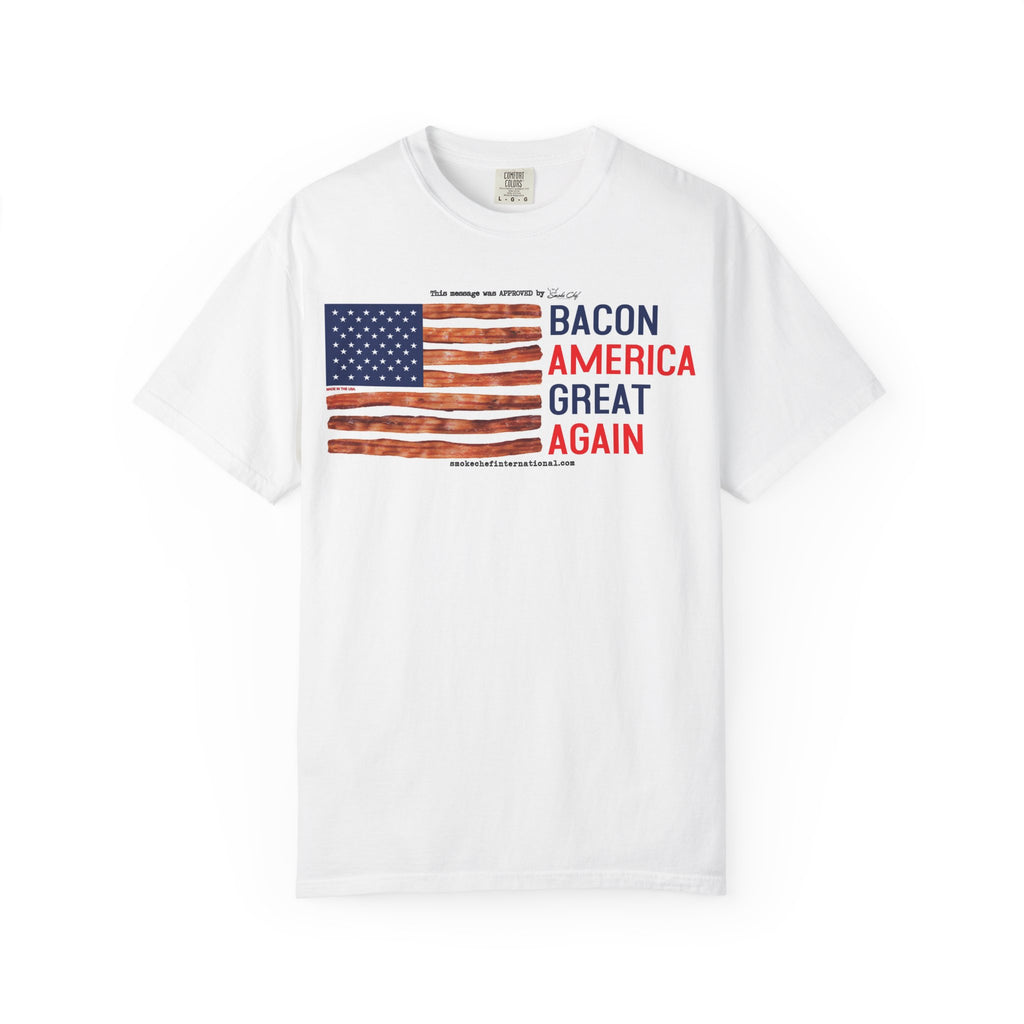 Bacon America Great Again T-shirt | American Flag Bacon Design