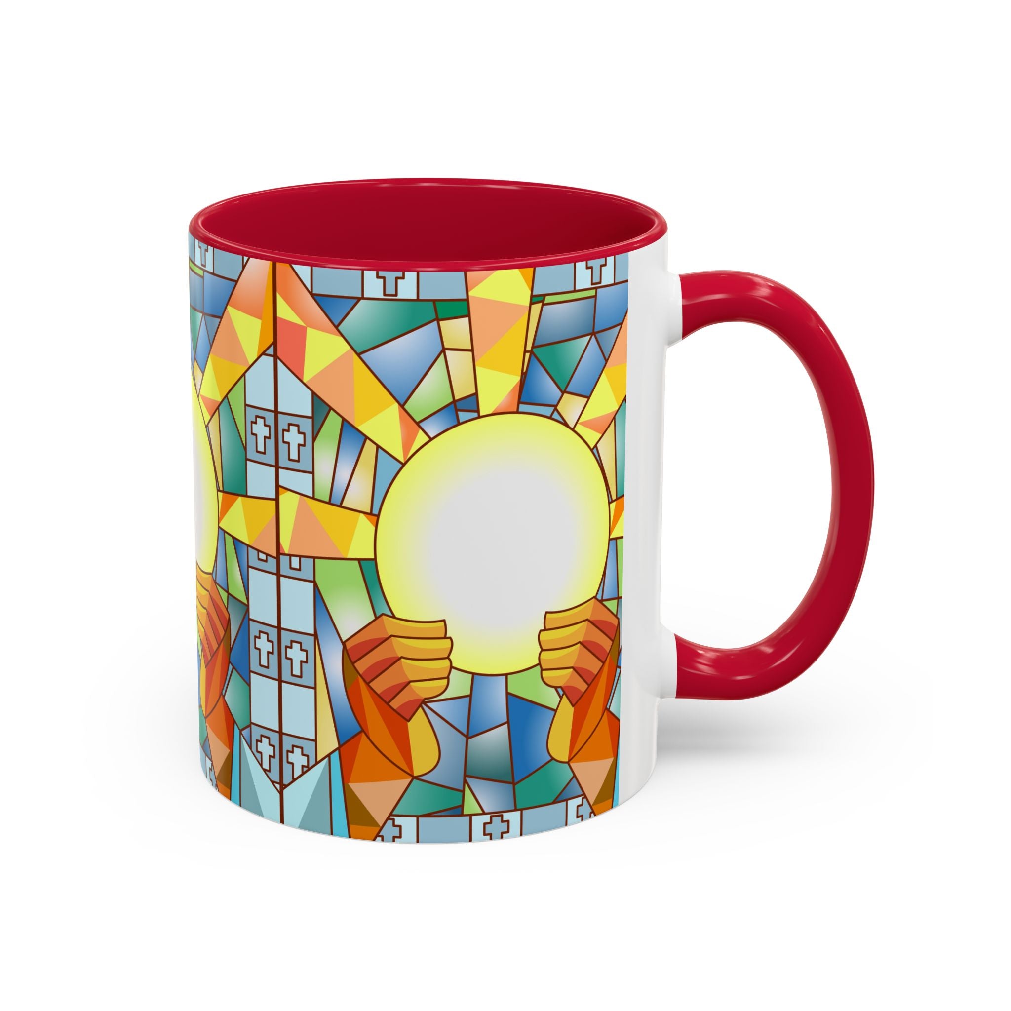 Stained Glass Eucharist Chalice Mug | Church Communion Ceramic Mug