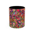 Psychedelic Paisley Peace Mug | Colorful 11oz or 15oz Ceramic