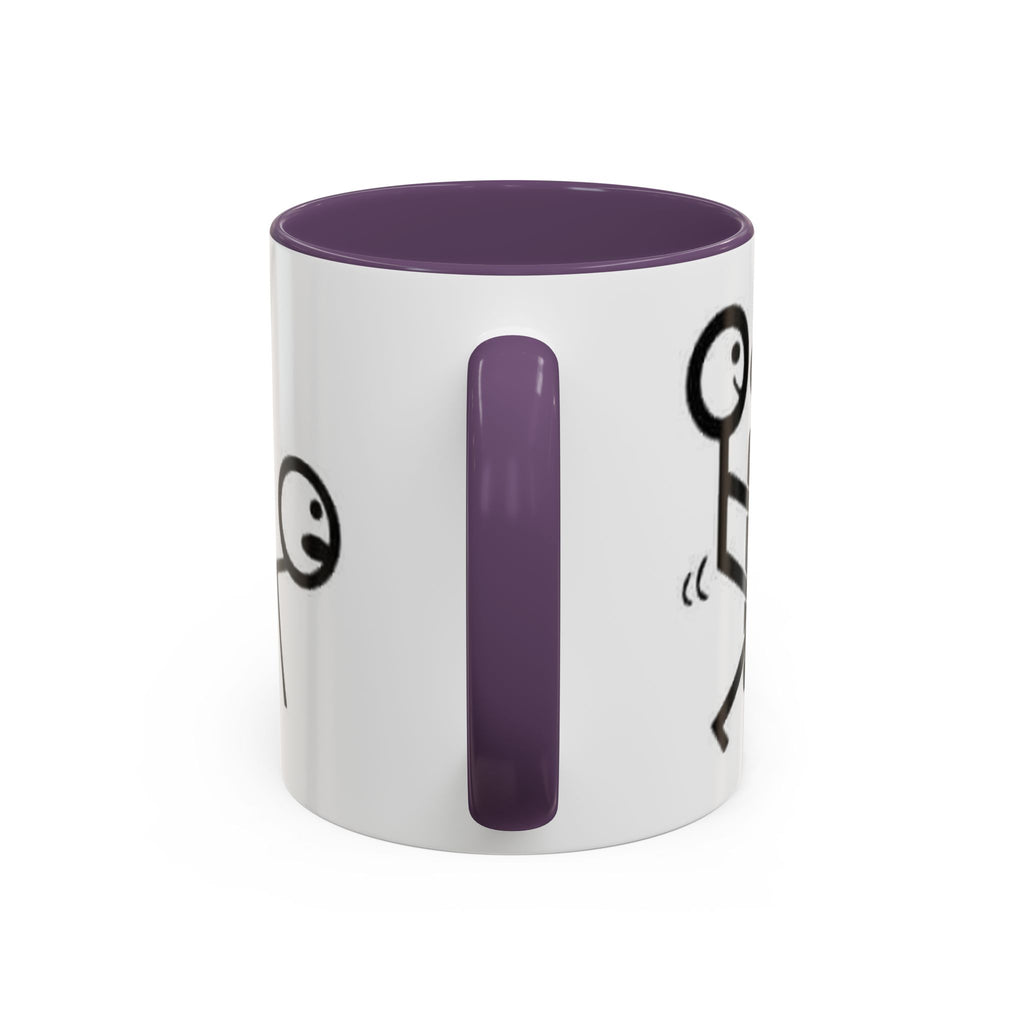 Sit Before It Mug | Funny Stick Figure Coffee Cup, Morning Routine Accent Mug