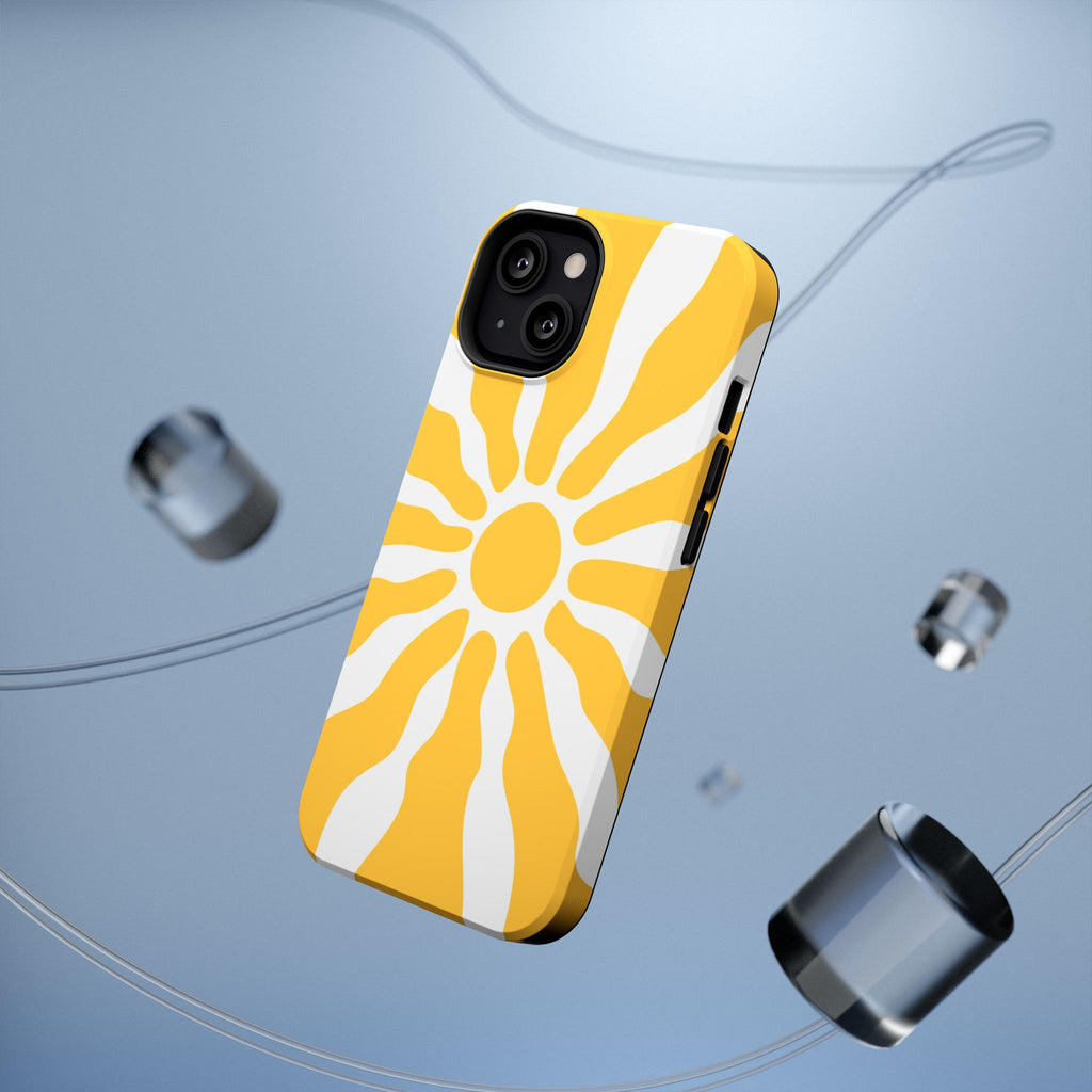 Retro Sunburst iPhone Case | Impact-Resistant Phone Case