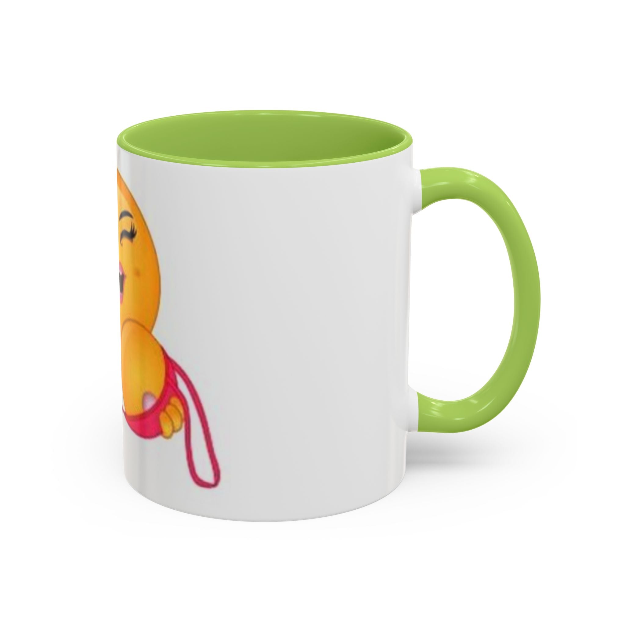 Winking Boob Emoji Mug Accent Coffee Mug | 11oz 15oz