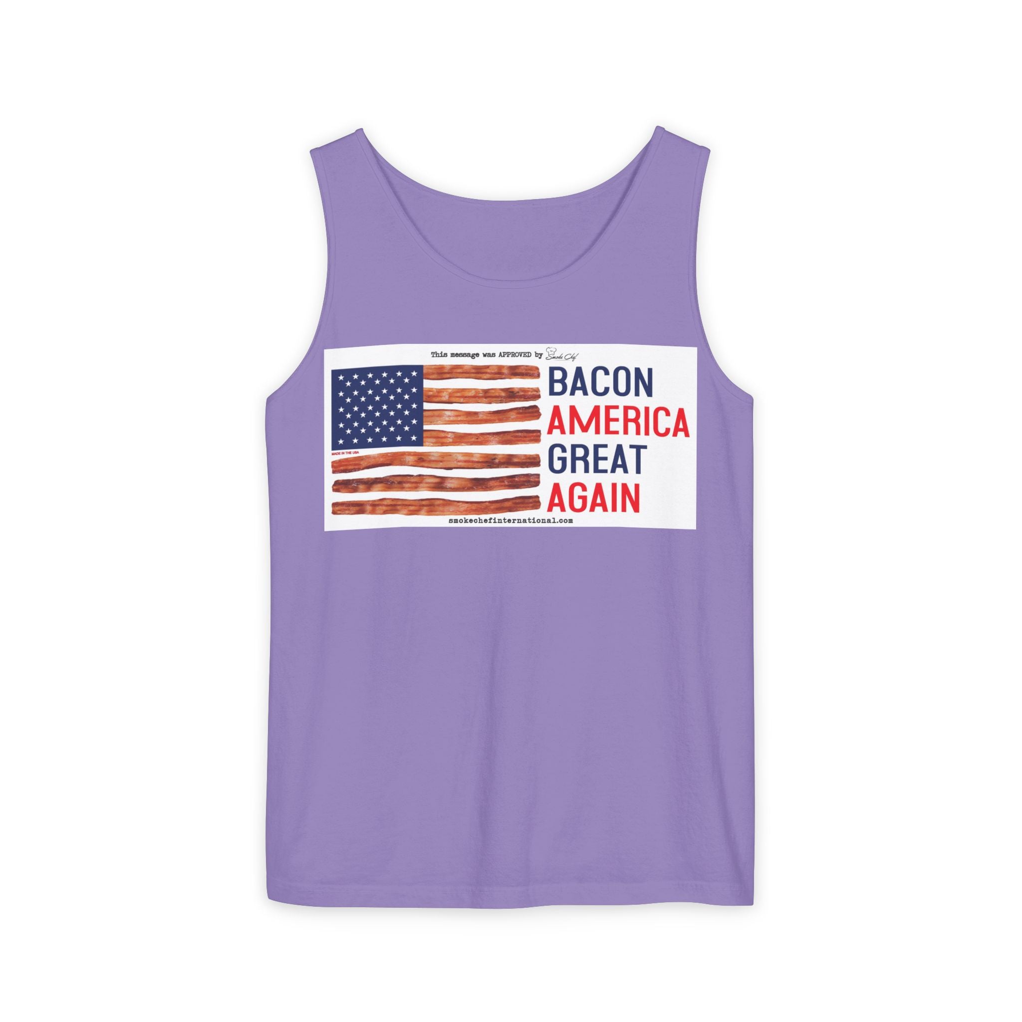Bacon America Great Again Tank Top | American Flag Bacon Graphic
