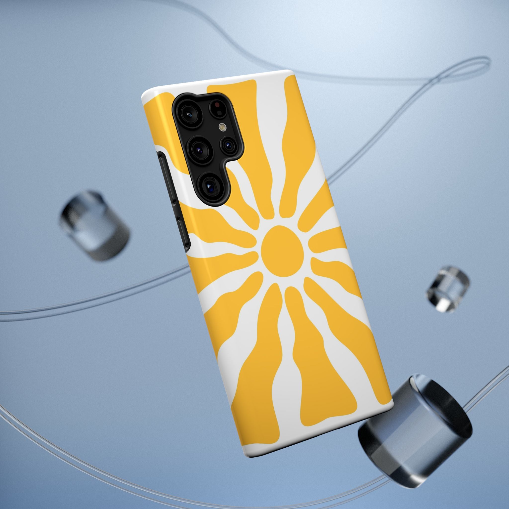 Retro Sunburst iPhone Case | Impact-Resistant Phone Case
