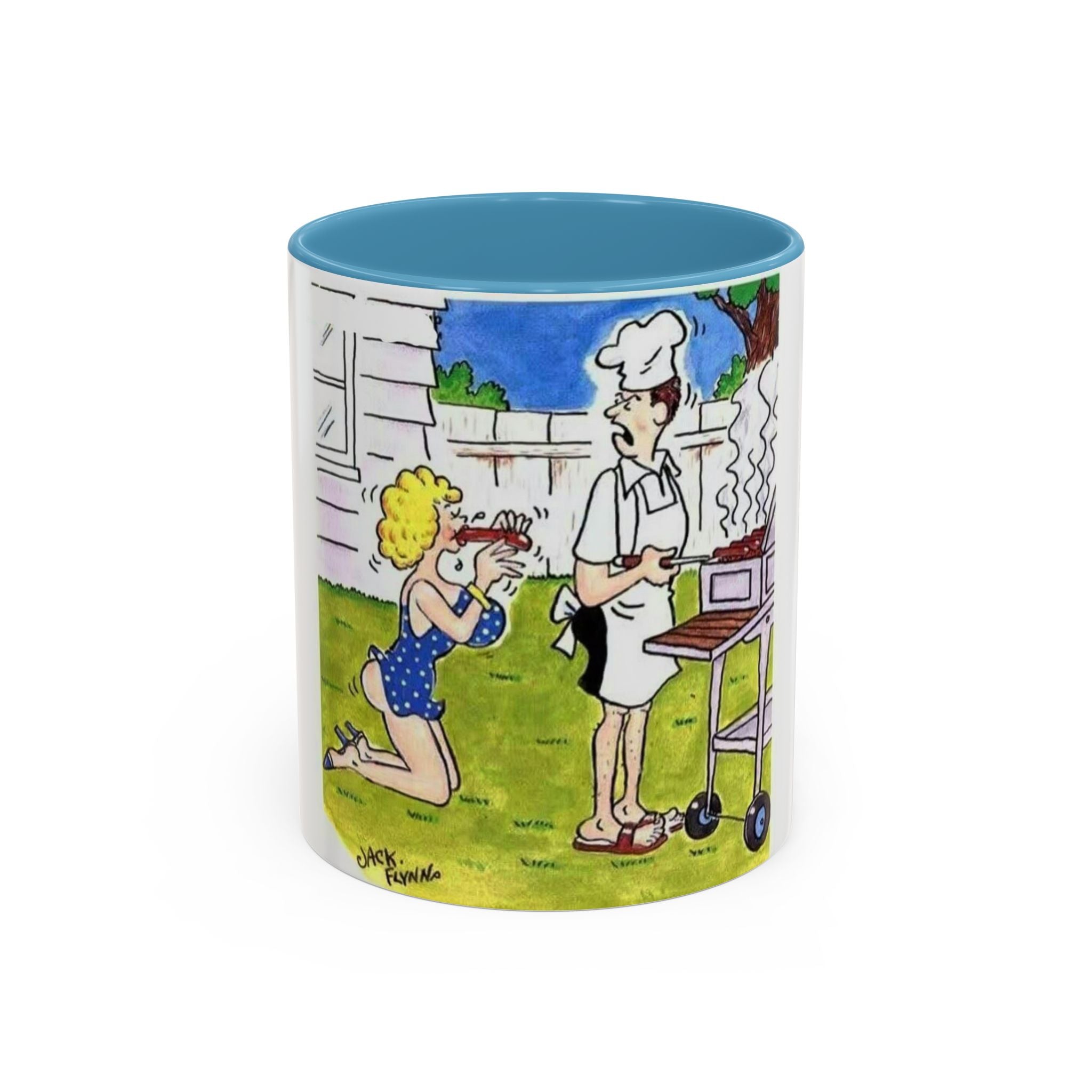 Backyard BBQ Cartoon mug | Accent Coffee Mug 11oz 15oz