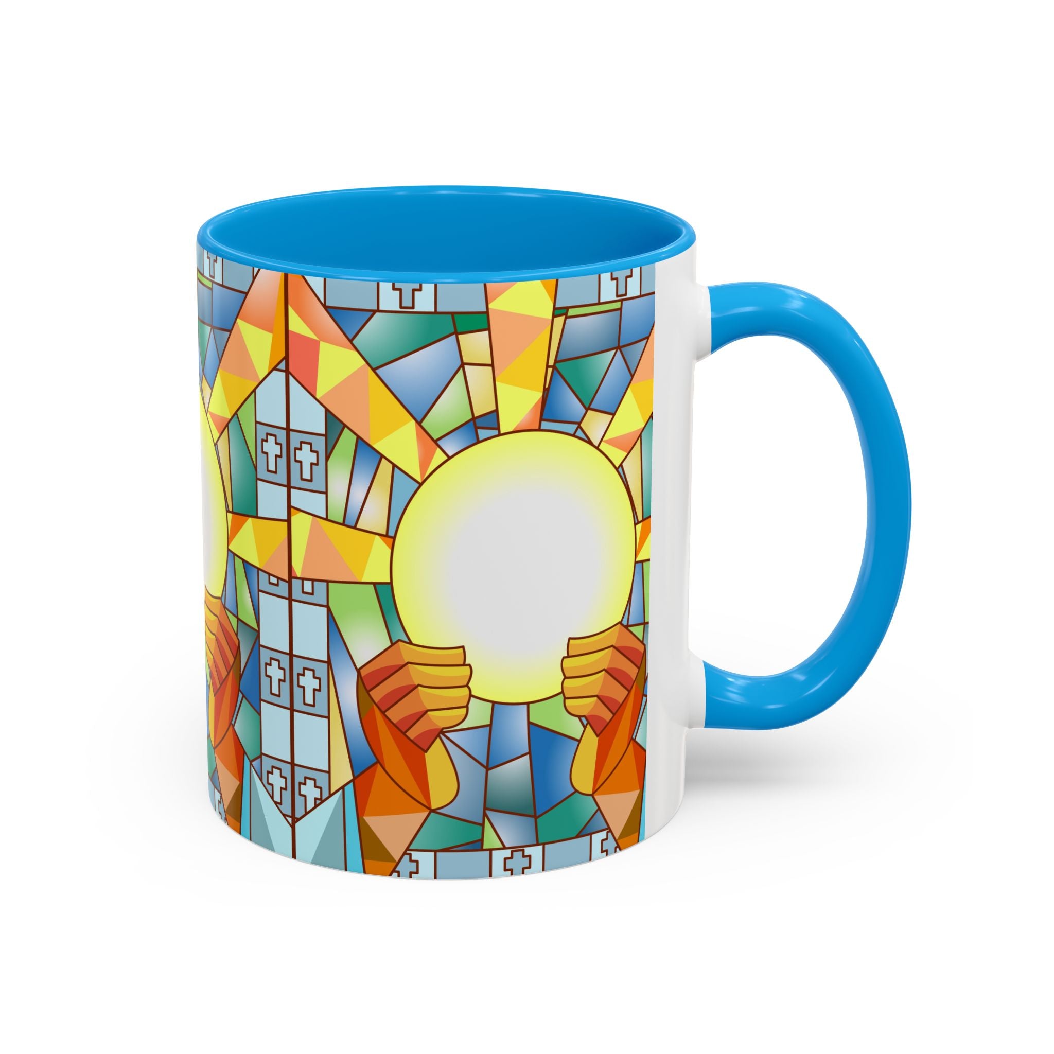 Stained Glass Eucharist Chalice Mug | Church Communion Ceramic Mug