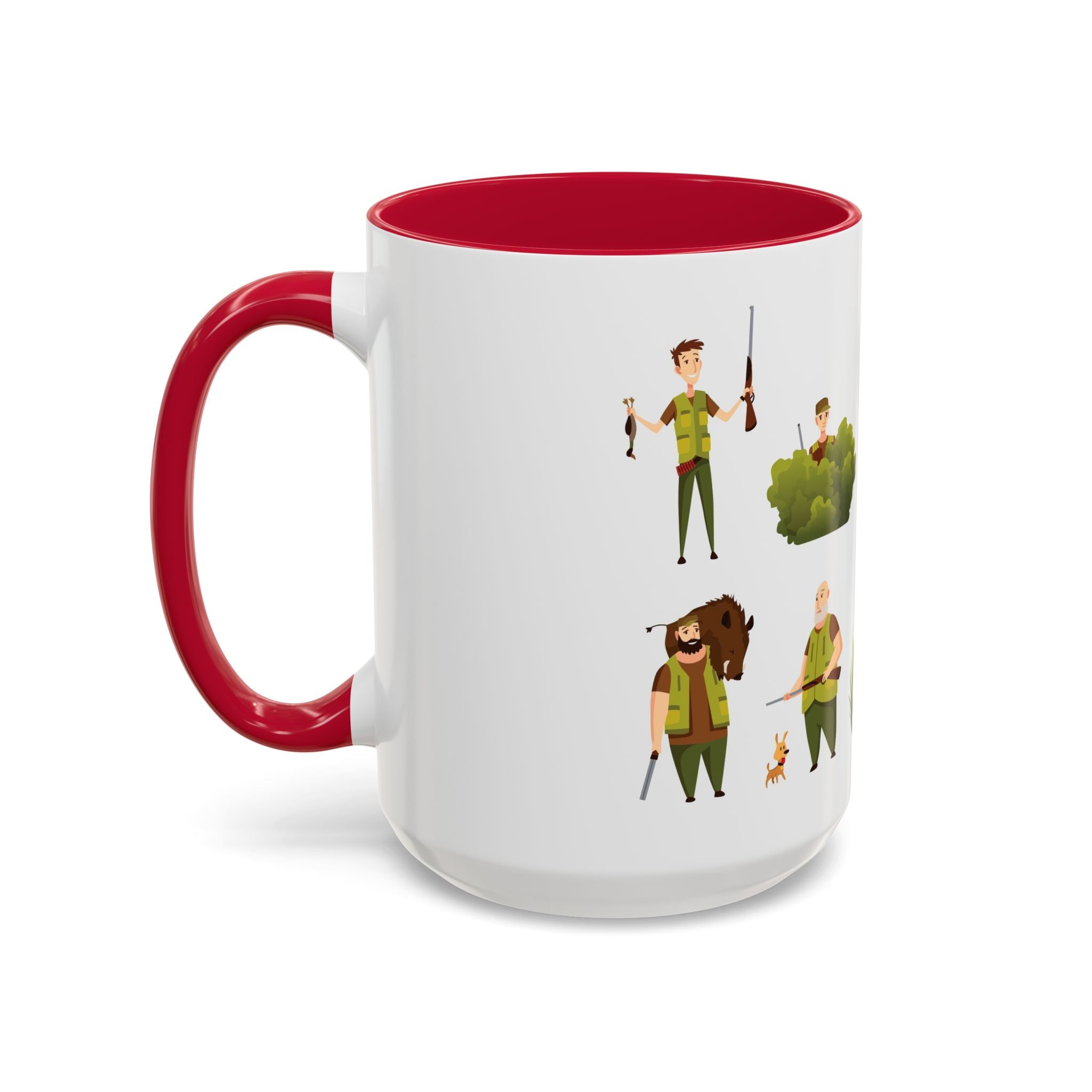 Hunter Pattern Mug | Hunting Illustrations, Outdoorsman Coffee Cup