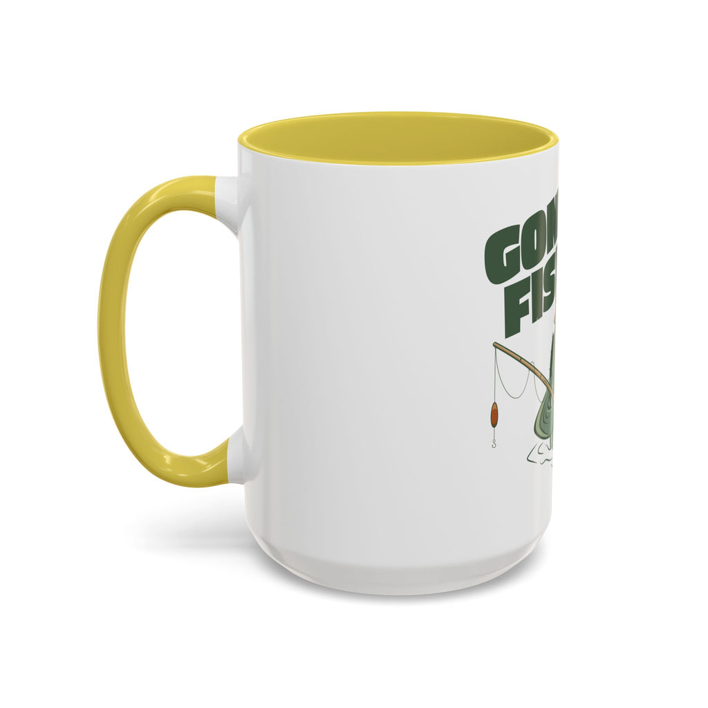 Gone Fishing fish character Mug | 11oz 15oz colorful ceramic
