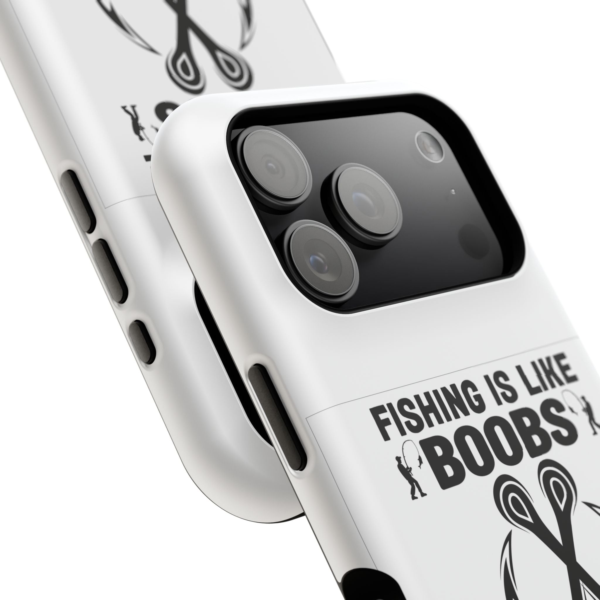 Fishing Is Like Boobs phone case | Impact-Resistant Case