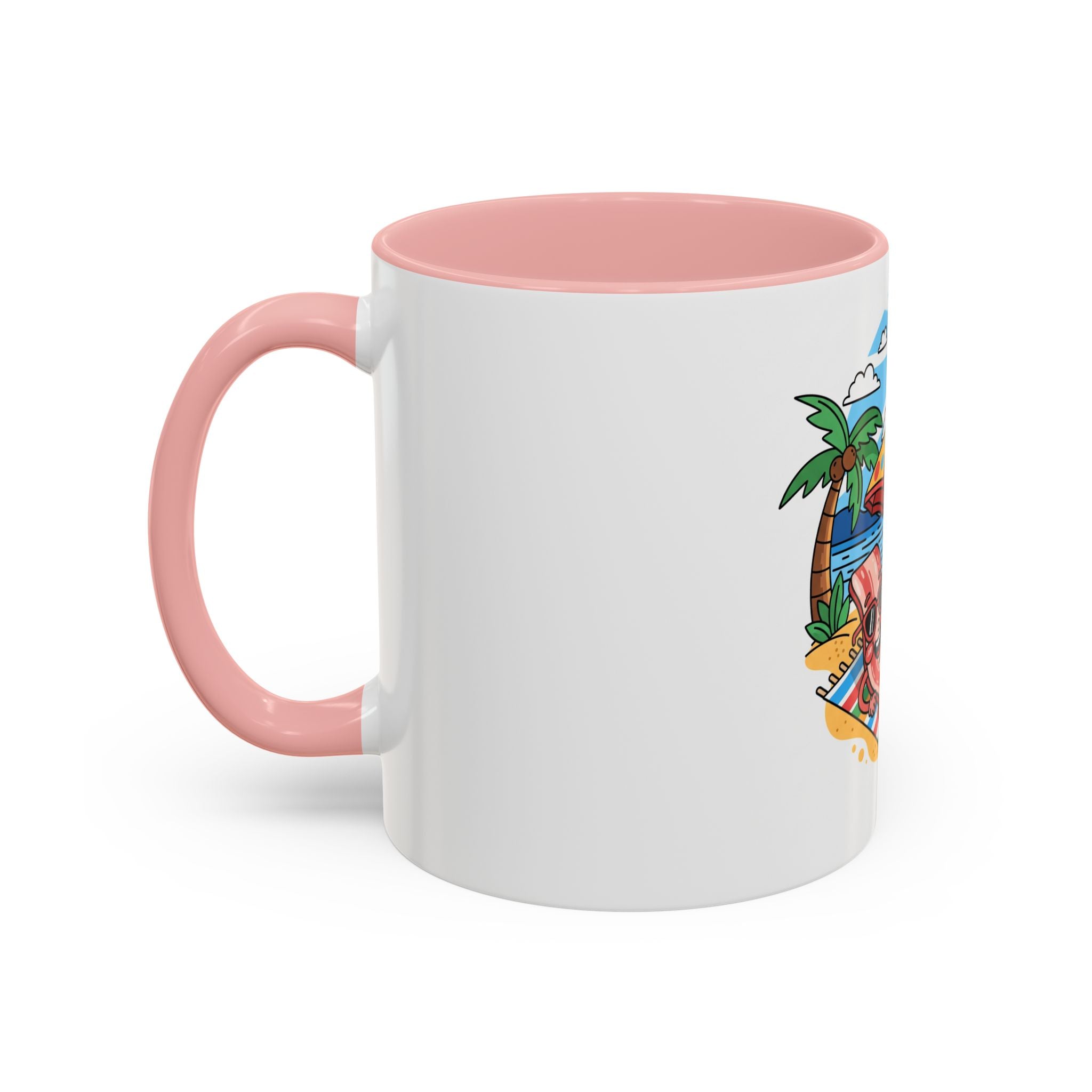 Sizzle & Chill Bacon Sunbathing Cartoon Accent Coffee Mug | 11oz or 15oz