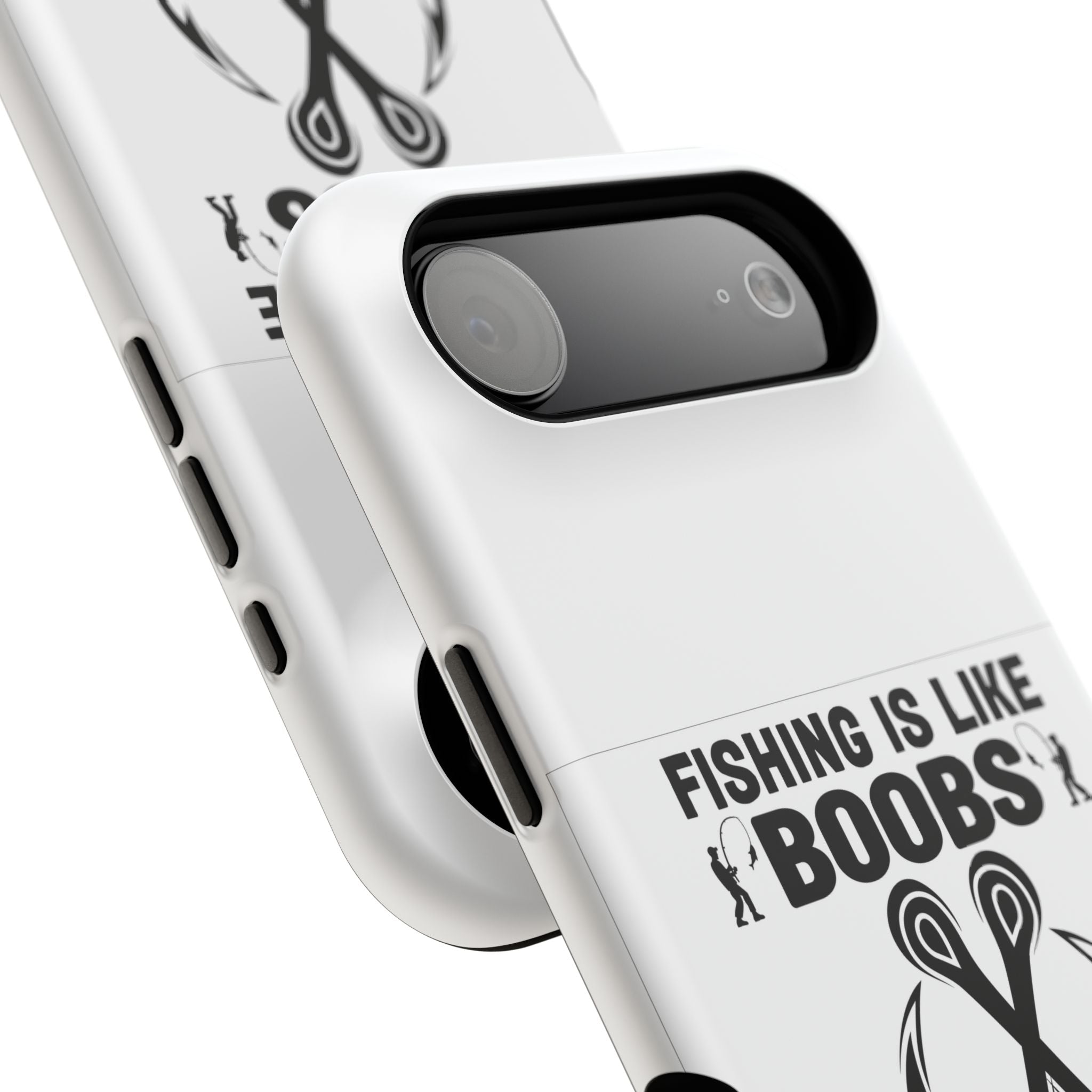 Fishing Is Like Boobs phone case | Impact-Resistant Case