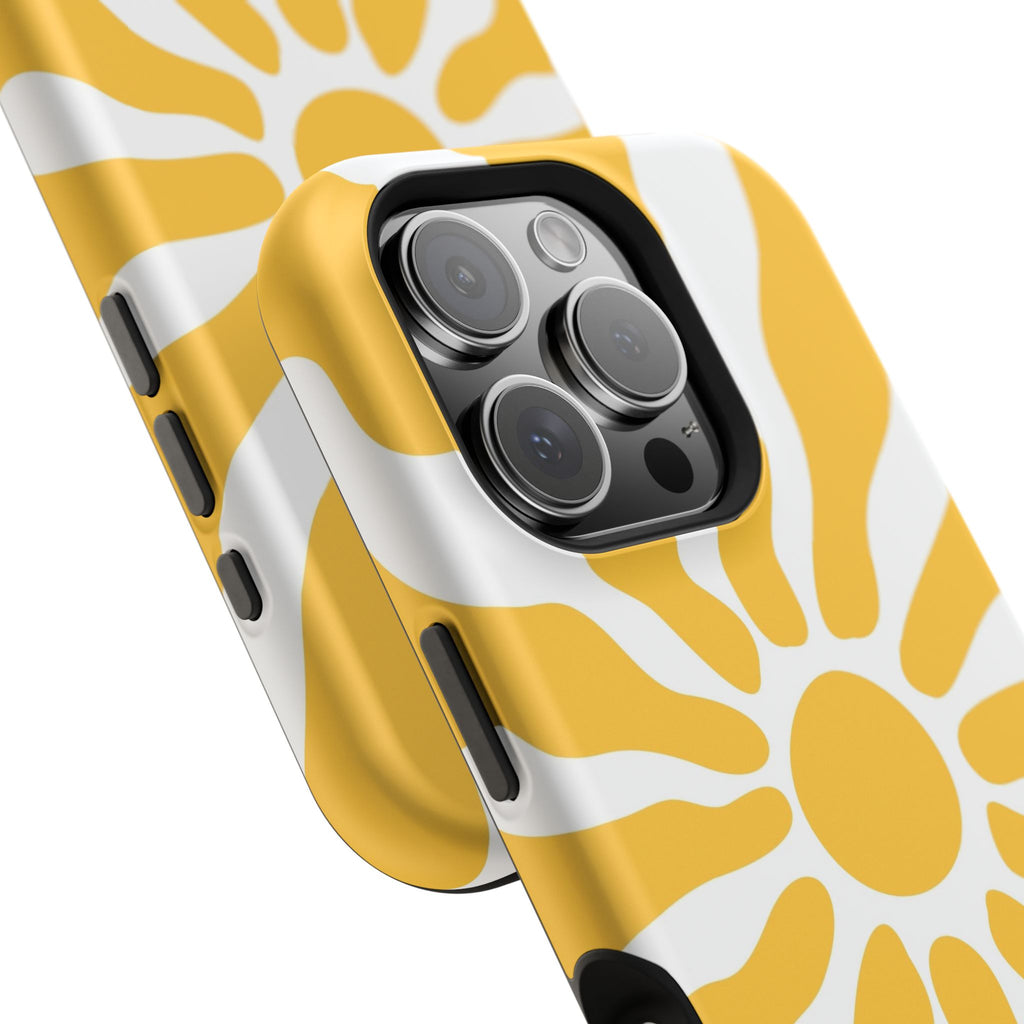 Retro Sunburst iPhone Case | Impact-Resistant Phone Case