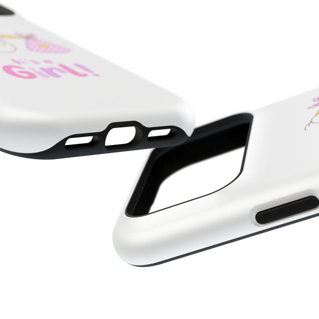 Phone Case - "It's a Girl!" Stork Baby Announcement Impact-Resistant Case