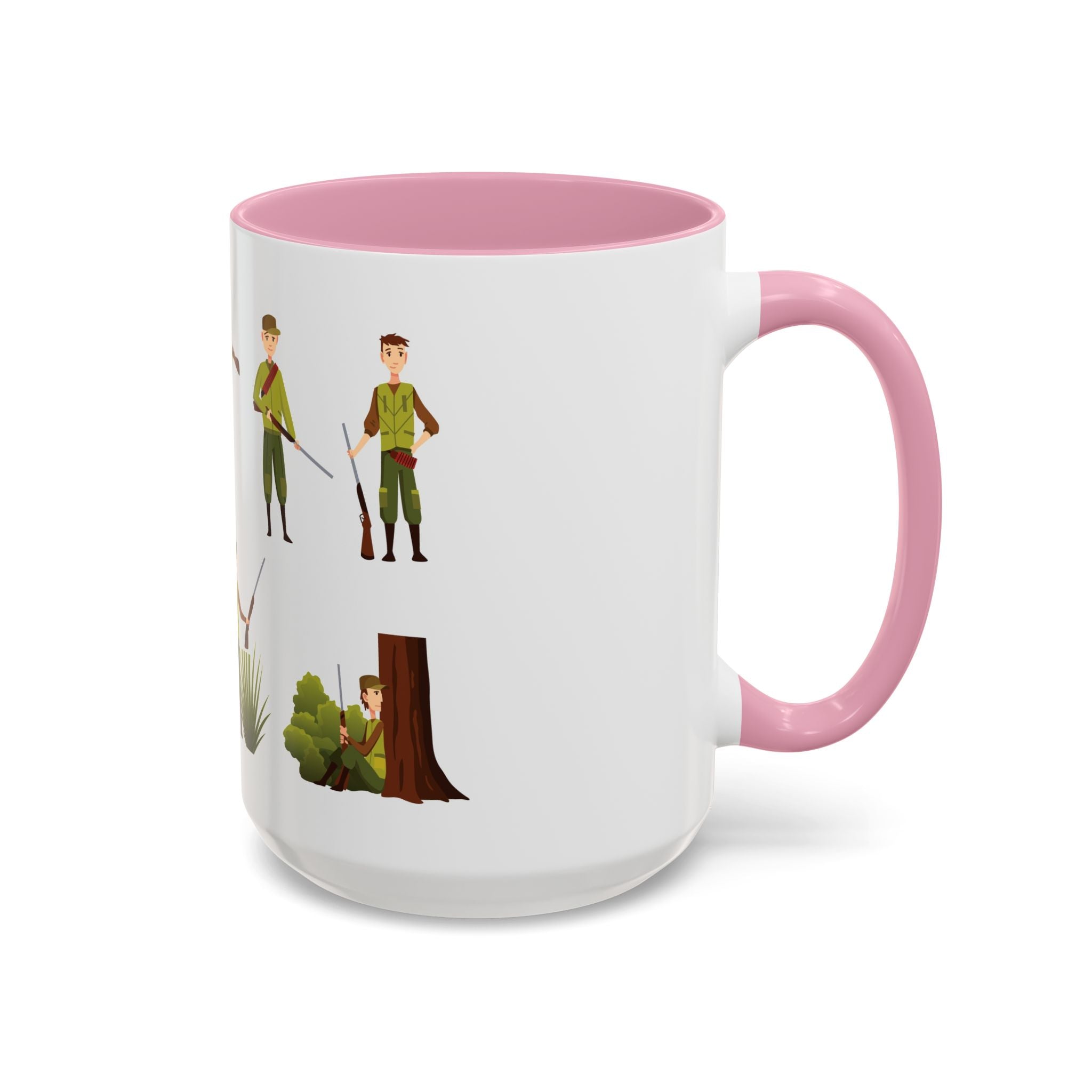 Hunter Pattern Mug | Hunting Illustrations, Outdoorsman Coffee Cup