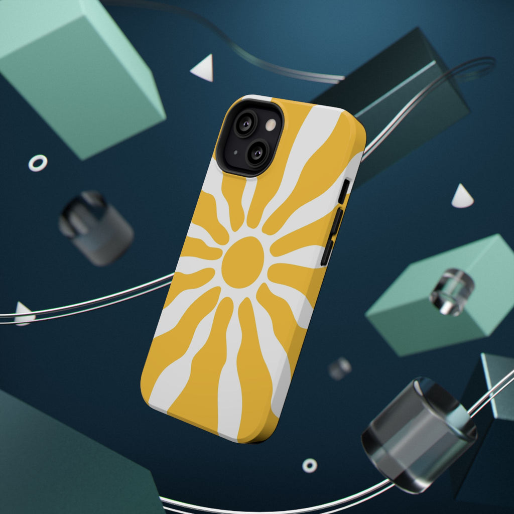 Retro Sunburst iPhone Case | Impact-Resistant Phone Case