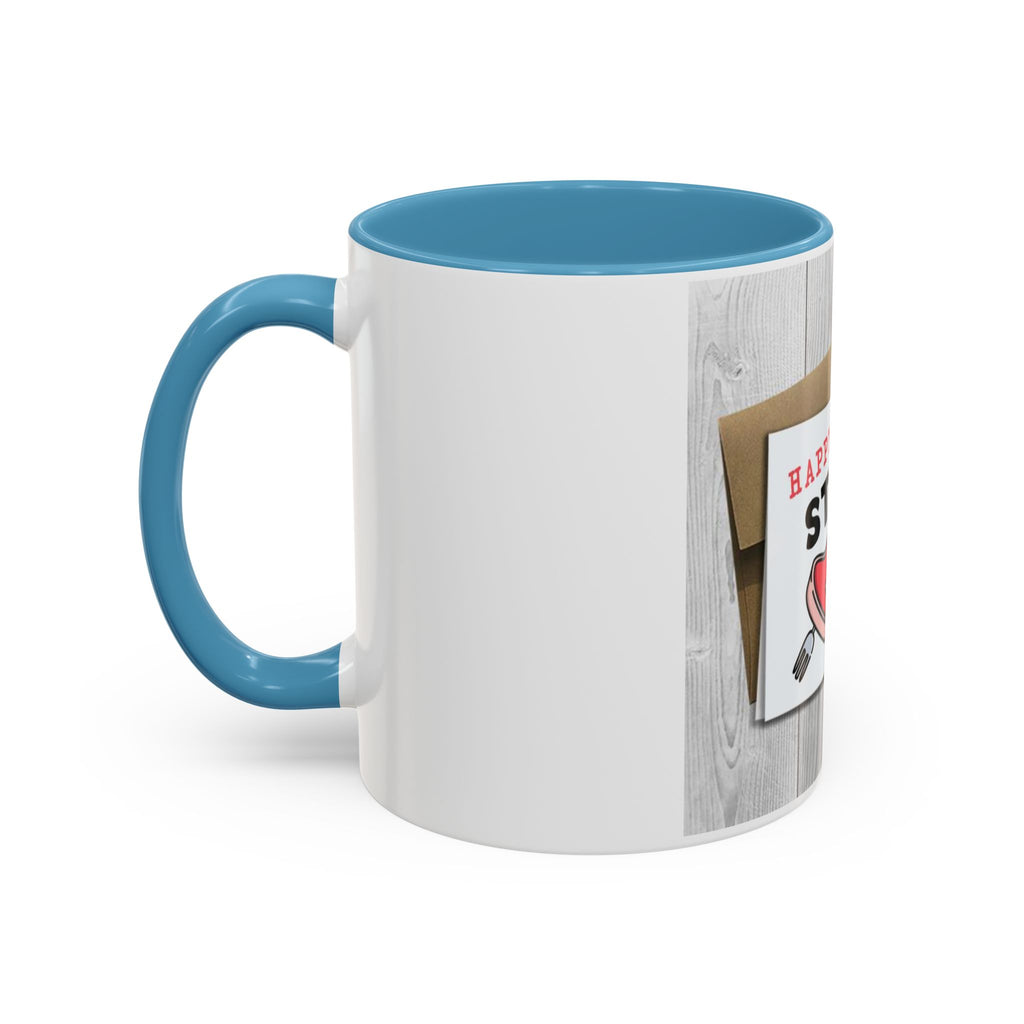 Happy Steak & BJ Day Mug | Novelty Coffee Mug, Humorous Holiday Design