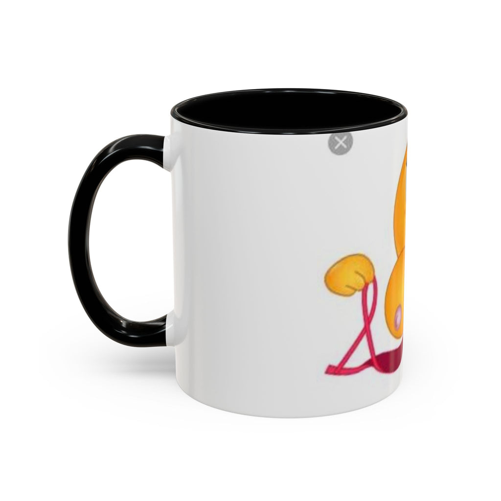 Winking Boob Emoji Mug Accent Coffee Mug | 11oz 15oz