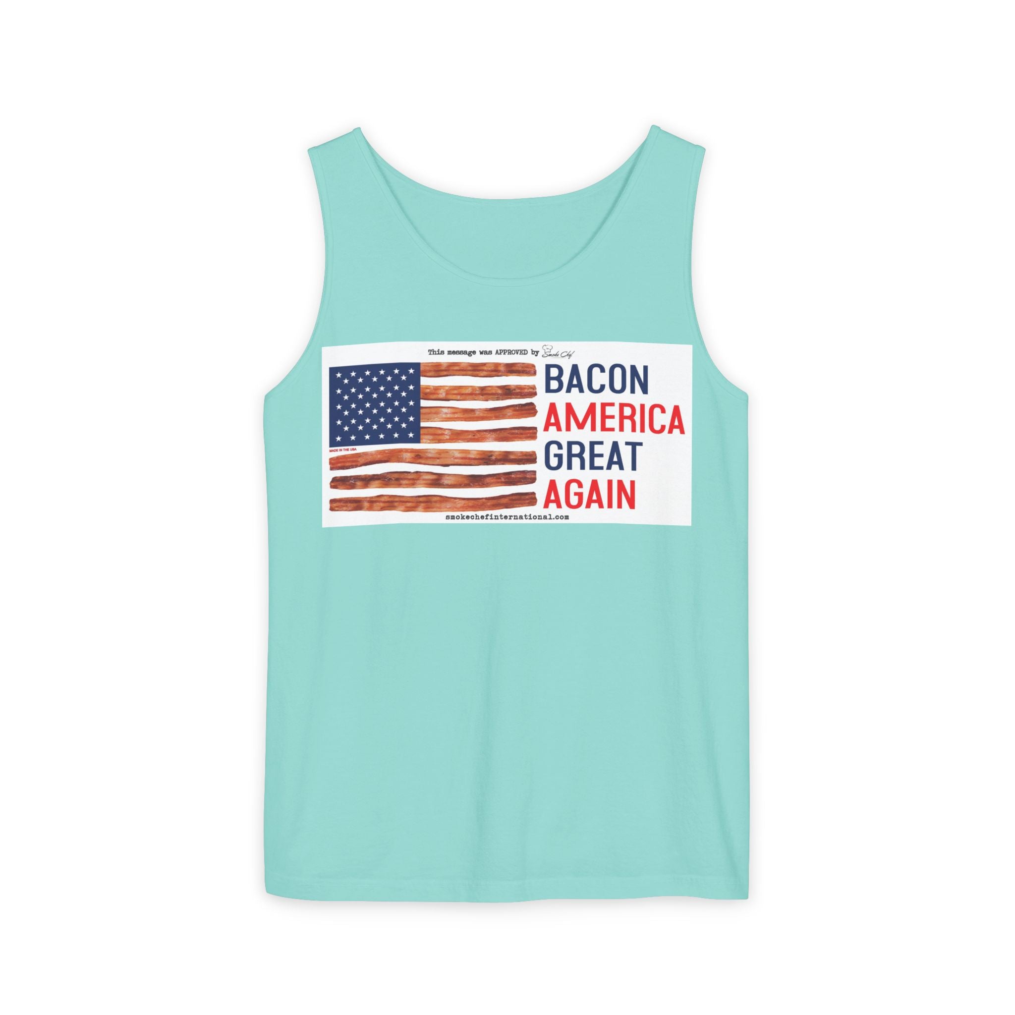Bacon America Great Again Tank Top | American Flag Bacon Graphic