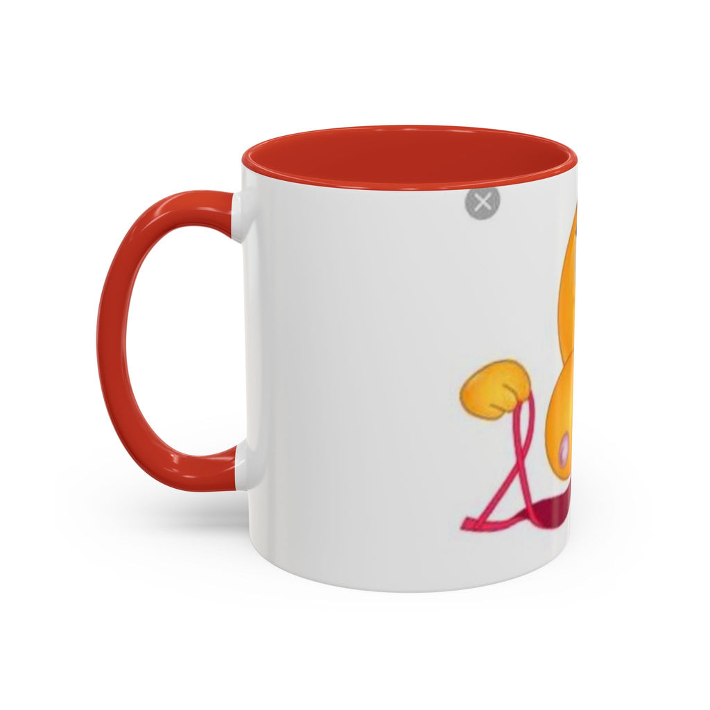 Winking Boob Emoji Mug Accent Coffee Mug | 11oz 15oz