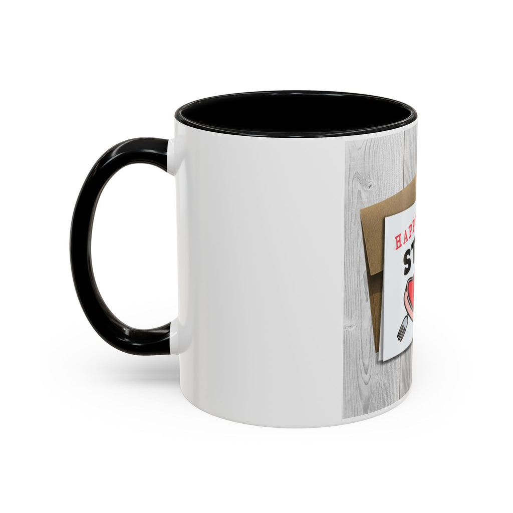Happy Steak & BJ Day Mug | Novelty Coffee Mug, Humorous Holiday Design